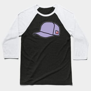 Trucker Hats Lavender Graphic Baseball T-Shirt